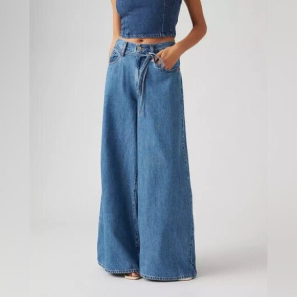 Levi’s x Free People XL SUPERWIDE WOMEN'S JEANS size 27 - Picture 4 of 15